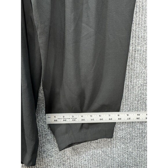 Eileen Fisher Slouchy Ankle Silk Pants Size Large Black Georgette Crepe Pull On - Picture 9 of 10